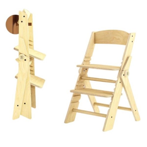 Silla de madera evolutiva infantil y plegable - Montessori Busykids