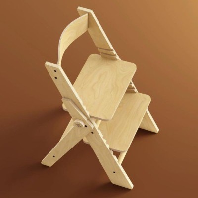 Silla de madera evolutiva infantil y plegable - Montessori Busykids