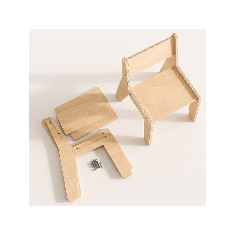Silla de madera infantil Montessori Busykids