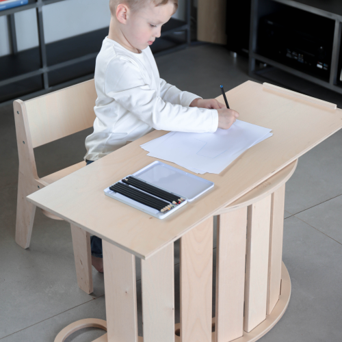 Balancín y tobogán Pikler de madera - Juguete infantil motricidad gruesa Busykids