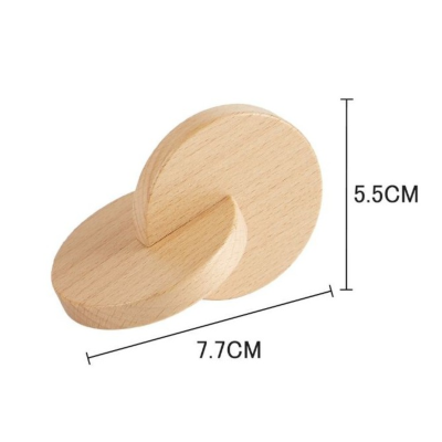 Discos de agarre y encaje Montessori de madera Labores Bella