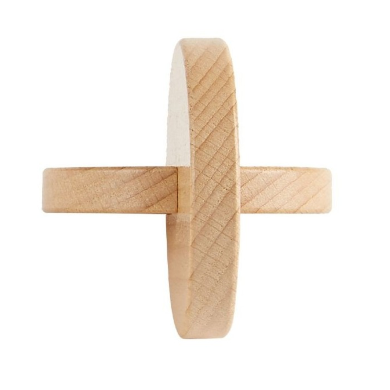 Discos de agarre y encaje Montessori de madera Labores Bella