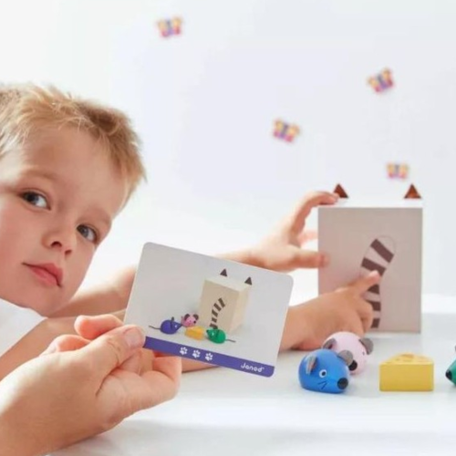 Juego Educativo Infantil - Orientarse en el Espacio con el Gato y Ratón de Janod Janod 2