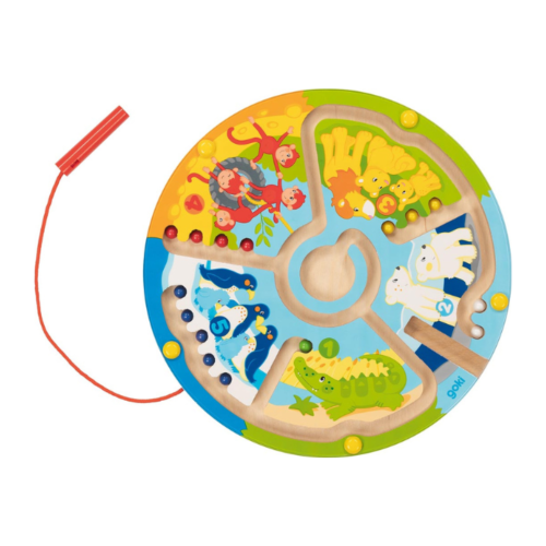 Laberinto magnético - Aprender a contar en el zoológico Goki 2