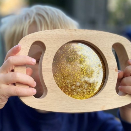 Panel sensorial de purpurina de fácil sujeción - Tickit - Dorado, plateado o morado Tickit 2