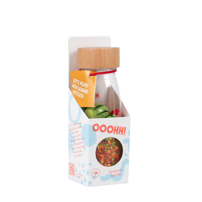 Botella Sensorial de aprendizaje - Las Frutas - Petit Boum Petit Boum