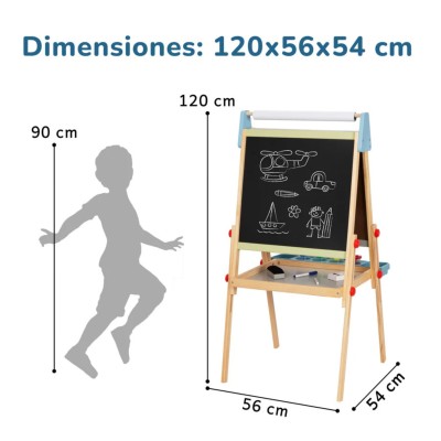 Caballete artístico de pie