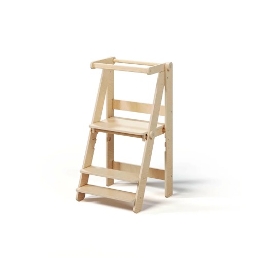 Torre de aprendizaje plegable de madera Montessori altura regulable