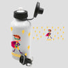 Cargar imagen en el visor de la galería, Botella cantimplora infantil de aluminio con nombre personalizada - 2 tapones (rosca y pitorro)