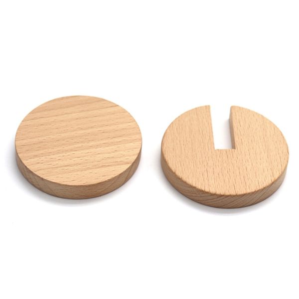 Discos de agarre y encaje Montessori de madera