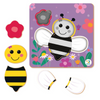 Cargar imagen en el visor de la galería, Una imagen de una abeja y algunas flores, un rompecabezas diseñado por Annabel Kidston, ganador del concurso de Pinterest, movimiento de artesanías, Behance HD, hecho de flores, patrón repetitivo.