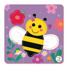 Cargar imagen en el visor de la galería, Una imagen de una abeja en un fondo morado, un rompecabezas de Annabel Kidston, ganador del concurso de Shutterstock, arte ingenuo, Behance HD, patrón repetitivo, arte de juego 2D.