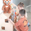 Conjunto ahorro de 2 Estanterías infantiles de madera para Libros y Juguetes - Montessori