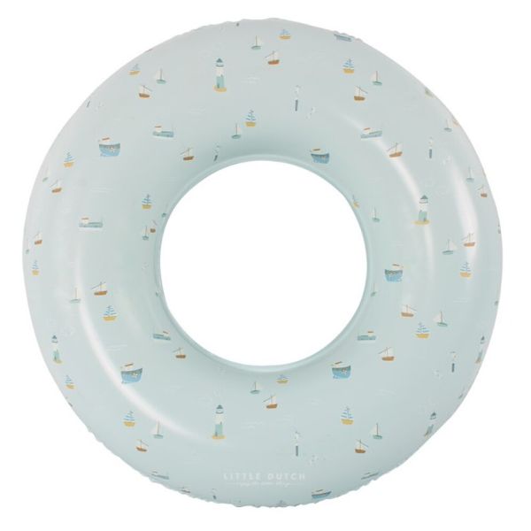 Flotador infantil redondo tipo donut azul Bahía de los marineros - Sailors Bay Little Dutch