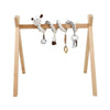 Gimnasio para bebé de madera natural tipo tipi - Estimulación motora y visual Montessori