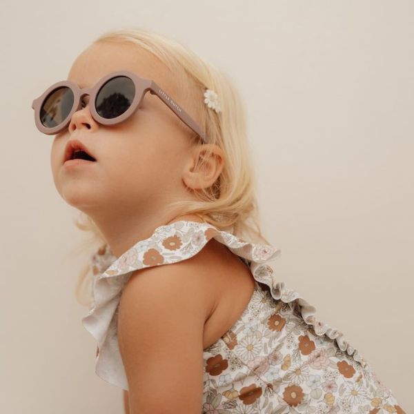 Gafas de sol redondas infantiles malva de Little Dutch