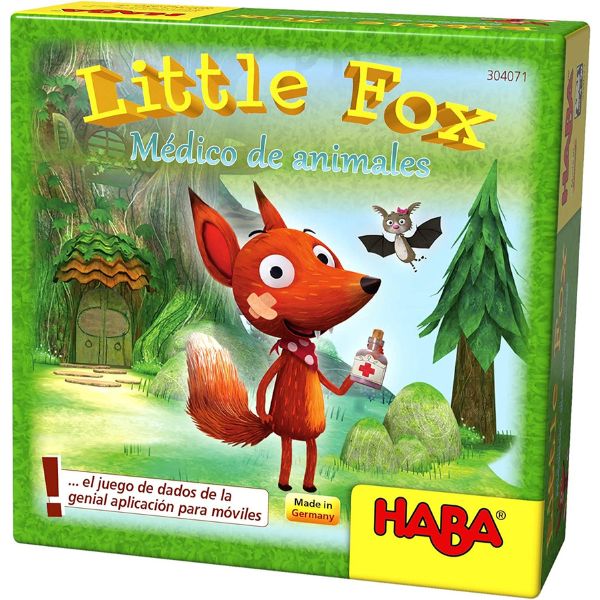 Little Fox Médico de Animales - Juego familiar infantil de HABA para niños y niñas de 4 años