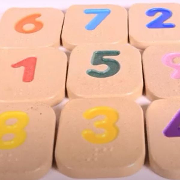 Juego de Madera Números en Braille: Aprende a Contar de Forma Divertida y Sensorial