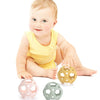 Pelota mordedor infantil de silicona tipo pikler de colores pastel para bebés - juego infantil