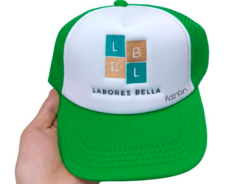 Gorra infantil 52 a 56 cm personalizable con nombre con logo de Labores Bella