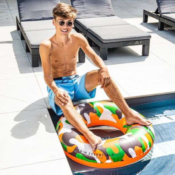 Flotador infantil grande para mayores de 6 años diámetro 90 cm Swim Essentials para playa o piscina