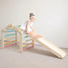 Cargar imagen en el visor de la galería, Set M con tobogán de Escalada Inclinable Infantil - obstáculos de madera