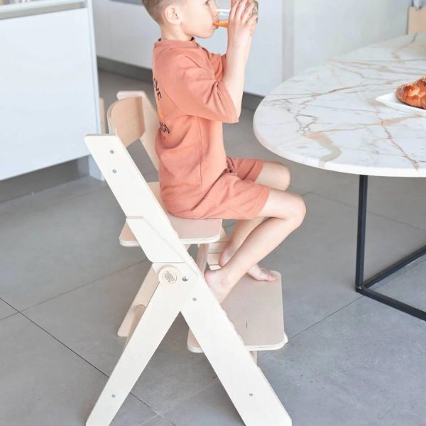 Silla de madera evolutiva infantil y plegable - Montessori