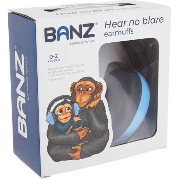 Auriculares Banz Modelo Azul   cascos anti ruido Baby (de 3 meses a 2-3 años) Protección auditiva infantil