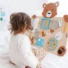 Load image into Gallery viewer, Tablero de actividades &quot;pequeño osito&quot; - de madera - juguete infantil y puzzle de pared