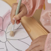 Cargar imagen en el visor de la galería, Bata impermeable infantil para pintar y colorear Little Dutch - Apron Flores &amp; mariposas.