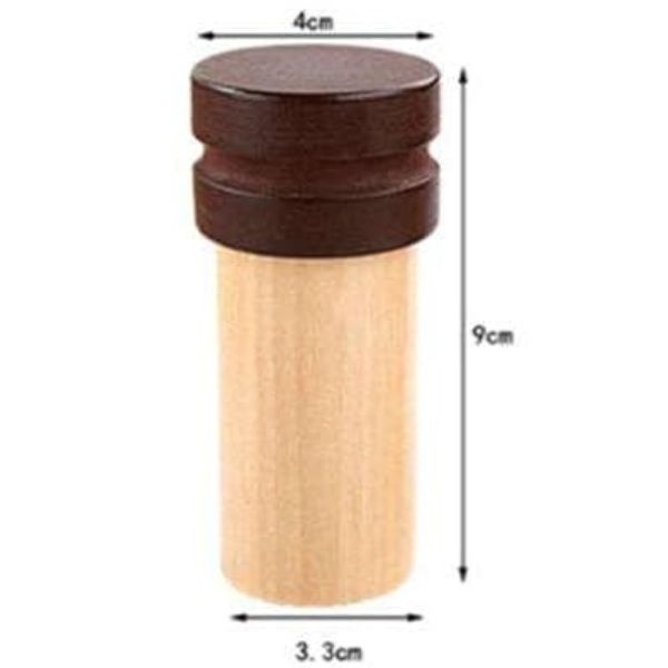 Juego de 6 Cubiletes de madera de Olor Montessori con tapa para rellenar con diferentes aromas