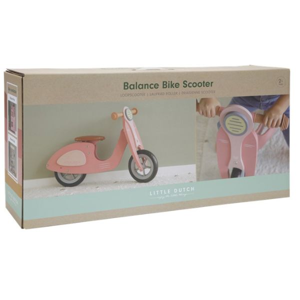 scooter infantil rosa en caja