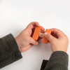 Un niño está jugando con un juguete de madera, una renderización 3D de Karl Gerstner, presentada en dribble, construccionismo modular, ortogonal, angular, teseracto.