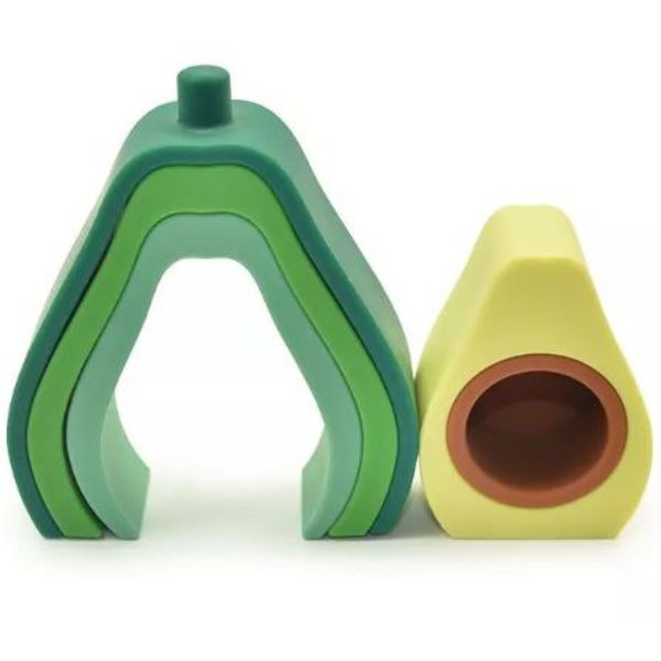 Un conjunto de juguetes de madera verde y amarillo, una escultura abstracta de Yaacov Agam, ganador del concurso de Shutterstock, Dada, Adafruit, fálico, hecho de goma.