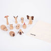 Load image into Gallery viewer, Un grupo de juguetes de madera sentado encima de una mesa blanca, un rompecabezas de Toyen, ganador del concurso de Behance, Toyism, Behance HD, patrón repetitivo, hecho de cartón.