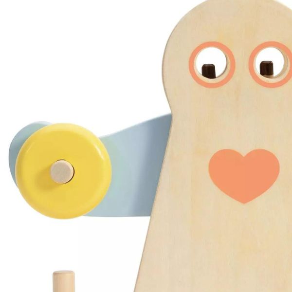 Un juguete de madera con un corazón en él, un dibujo de un niño por Rube Goldberg, presentado en dribble, arbeitsrat für kunst, dibujo de un niño, hecho de cartón, caprichoso.