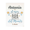 Un cuaderno blanco con las palabras Antonio del Mundo escritas en él, un pastel de Antoni Tàpies, ganador del concurso de Pixabay, Dada, hecho de cartón, Fresco, hecho de queso.