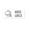 Cargar imagen en el visor de la galería, Un estampado que dice Mario García, un retrato de personaje de Altichiero, destacado en Pixiv, realismo mágico, #myportfolio, logotipo, arte de juego en 2D.
