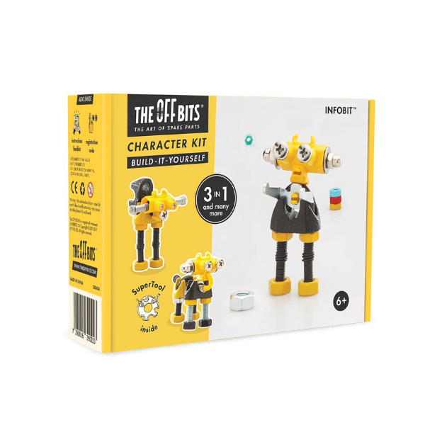Una figura amarilla y negra está en una caja, un rompecabezas de Doug Ohlson, presentado en dribble, les automatistes, adafruit, extremadamente género, hecho de todo lo anterior.