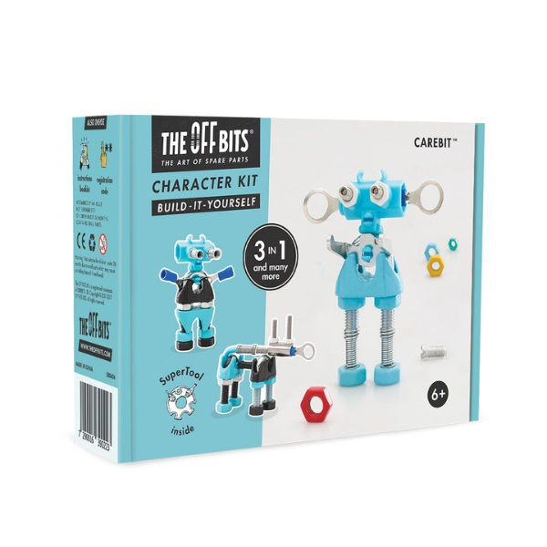 Un kit de robot azul con un llavero, gráficos informáticos de Andries Both, ganador del concurso de Pinterest, Los Automatistas, Adafruit, Circuitry, extremadamente género.