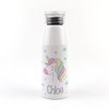 Una botella de agua blanca con un unicornio en ella, una foto de stock por Cicely Hey, ganador del concurso de Pinterest, holografía, Adafruit, caprichoso, iridiscente.