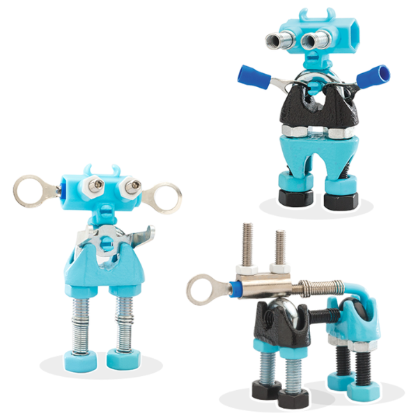 Una pareja de figuras de juguete que están al lado una de la otra, una renderización 3D de Lee Gatch, ganador del concurso de behance, les automatistes, adafruit, hecho de goma, behance hd.