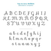 Un conjunto de letras y números escritos a mano, una estarcido por Josefina Tanganelli Plana, Behance, estilo tipográfico internacional, Behance HD, estarcido, Creative Commons Attribution.