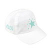 Cargar imagen en el visor de la galería, Un sombrero blanco con una estrella en él, una estampa de Makoto Aida, presentada en pixiv, bajo nivel, limpio, con estilo, vaporwave.