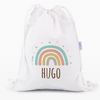 Una bolsa blanca con un arcoiris en ella, una pintura de una cueva por Hugo van der Goes, ganador del concurso de Pinterest, holografía, holográfico, ganador del concurso, #myportfolio