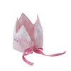 Cargar imagen en el visor de la galería, Una corona rosa y blanca con una cinta rosa, un pastel de Louise Abbéma, ganadora del concurso de Pinterest, rococó, caprichoso, rococó, femenino.