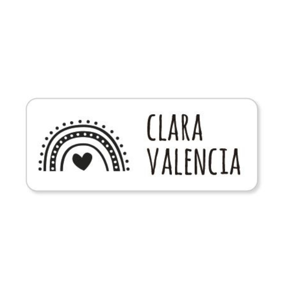 Una pegatinas en blanco y negro con las palabras "Clara Valenca", arte vectorial de Verónica Ruiz de Velasco, destacada en Pinterest, arte temporal, fondo negro, logo, fondo blanco.
