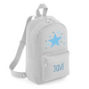 Una mochila blanca con una estrella azul en él, un pastel de Toyen, ganador del concurso de Pinterest, plasticien, #myportfolio, fotoilustración, deviantart HD