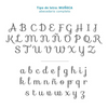 Un conjunto de letras y números escritos a mano, un pastel de Josefina Tanganelli Plana, Behance, Estilo Tipográfico Internacional, Behance HD, Stipple, Atribución Creative Commons.