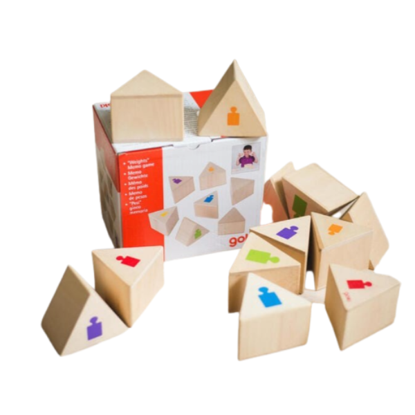 Un juego de bloques de madera con una caja de bloques, un rompecabezas de Coppo di Marcovaldo, presentado en dribble, constructivismo modular, composición dinámica, angular, hecho de cartón.